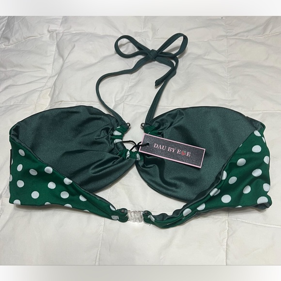 DAU BY EVE Two Piece Swimsuit Green “ Rockabella” - Picture 3 of 9